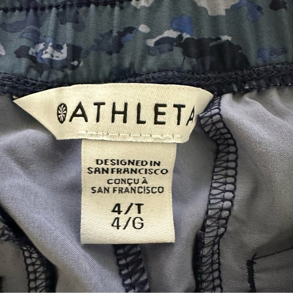 Athleta Wide Leg Crop Pants Women's 4 Tall Blue Lightweight‎ Pockets - Picture 7 of 9